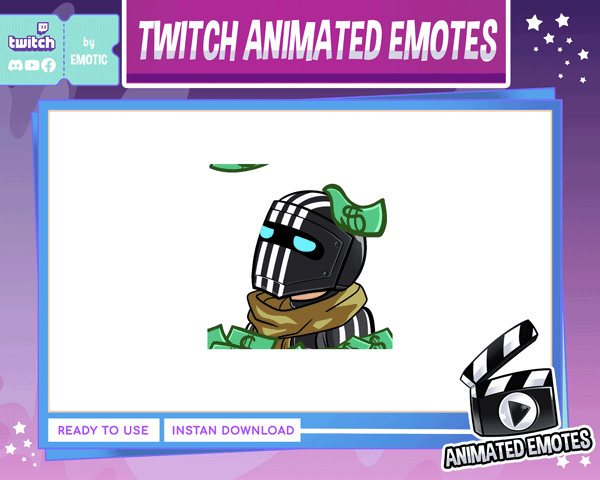 Animated emote | animated money rain | tarkov emote | army emote | streaming or discord EMOTICSTD