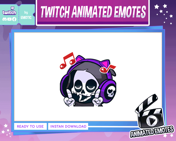 Animated emote | grim reaper animated emote | vibing emote | grim reaper emote | streamer EMOTICSTD