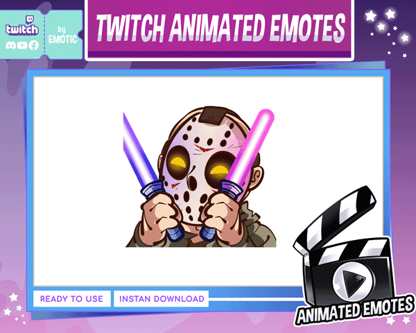 animated emote | jason twitch emote - jason killer emote - dbd emote - dbd- dead by daylight twitch emote - jason animated animated -discord EMOTICSTD