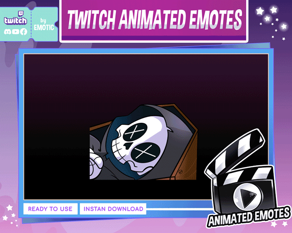 Animated emote | rip emote | rip grim reaper | grim reaper emote | grim reaper emote | stream EMOTICSTD