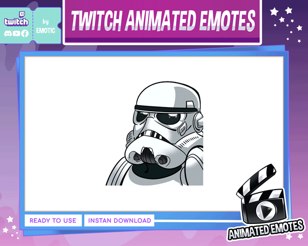 Animated emote | salute emote | GG emote | galaxy wars | space war | space soldier | streaming or discord EMOTICSTD