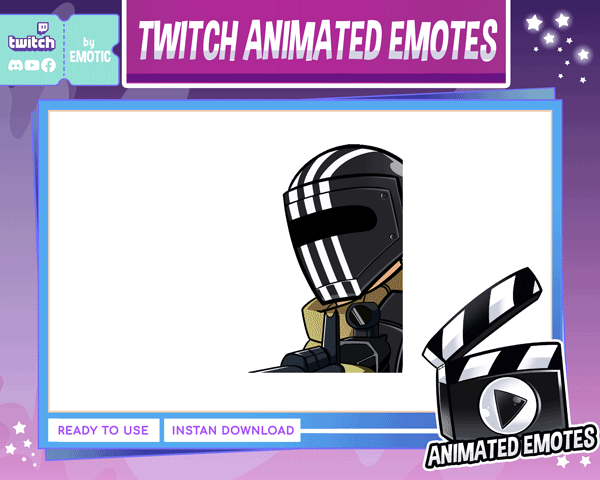 Animated emote | swat | cop | war | killa | tarkov emote | killa twitch emote | army | stream and game EMOTICSTD