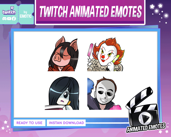 twitch animated emote | dbd emote | dead by daylight emote | twitch emote EMOTICSTD